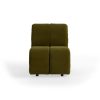 Wave couch: element middle small, royal velvet, olive