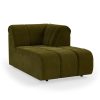 Wave couch: element right divan, royal velvet, olive - Image 2