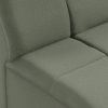 Wave couch: element middle small, linen, army green - Image 3