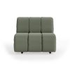 Wave couch: element middle, linen, army green
