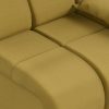 Wave couch: element right low arm, linen, burnt ochre - Image 3