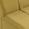 Wave couch: element middle small, linen, burnt ochre - Image 3