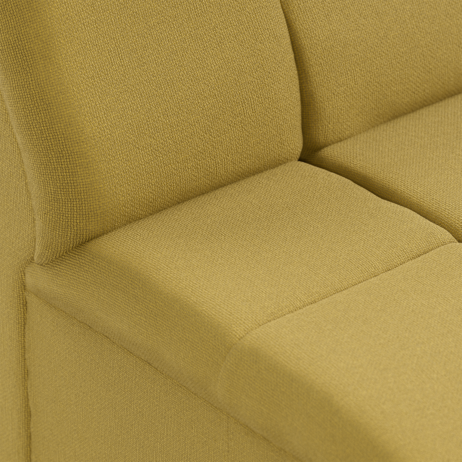 Wave couch: element middle small, linen, burnt ochre - Image 3