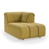 Wave couch: element right divan, linen, burnt ochre - Image 2