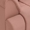 Wave couch: element left high arm, linen, dusty rose - Image 3
