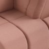 Wave couch: element right high arm, linen, dusty rose - Image 3