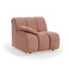 Wave couch: element left low arm, linen, dusty rose - Image 2