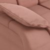 Wave couch: element left low arm, linen, dusty rose - Image 3