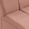 Wave couch: element middle small, linen, dusty rose - Image 3
