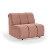 Wave couch: element middle, linen, dusty rose - Image 2