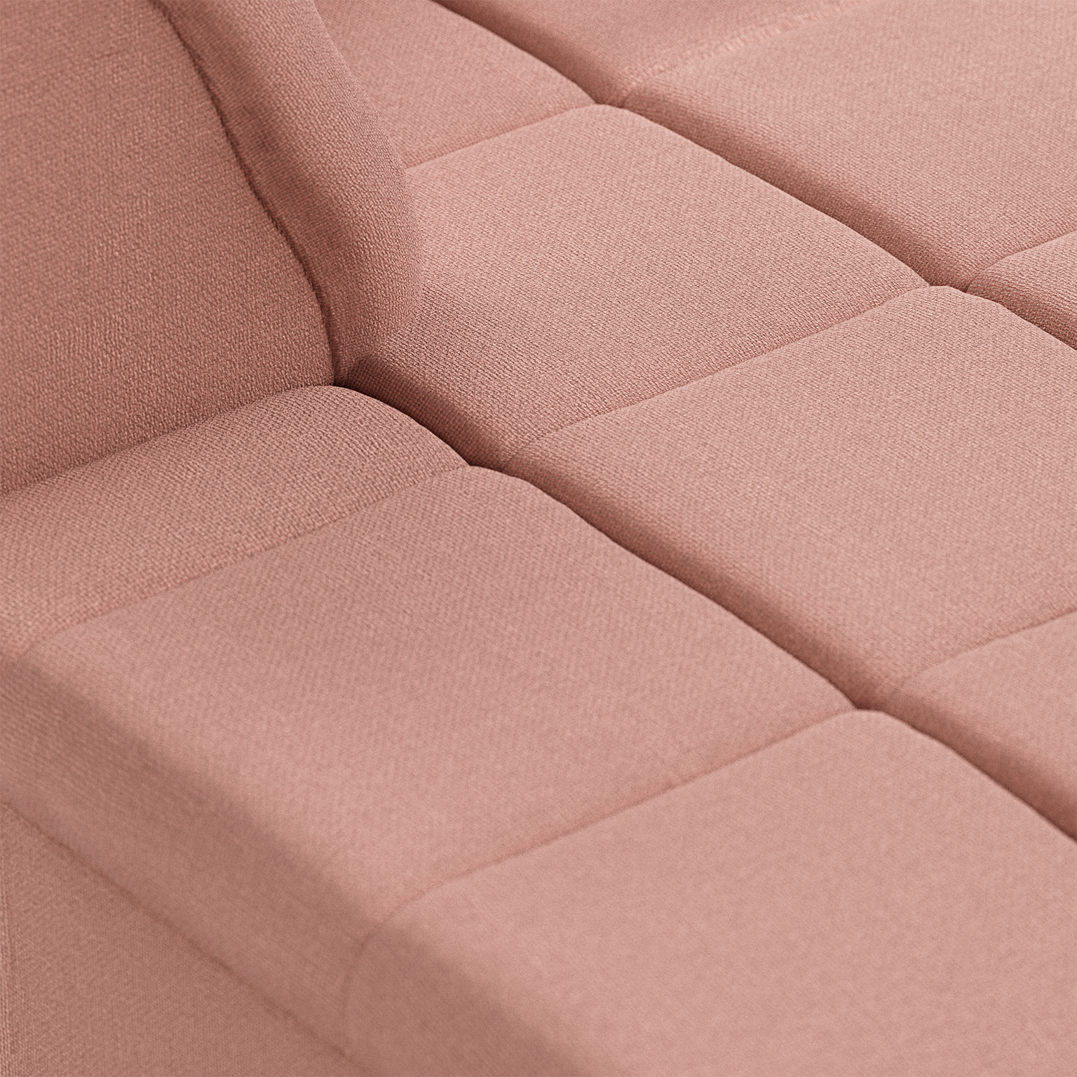 Wave couch: element left divan, linen, dusty rose - Image 3