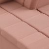 Wave couch: element right divan, linen, dusty rose - Image 3