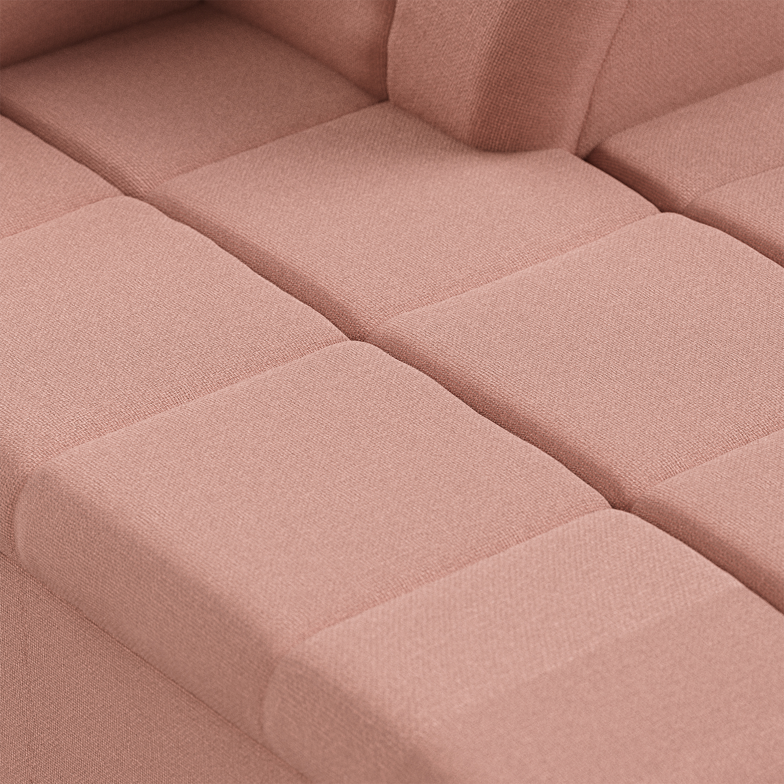 Wave couch: element right divan, linen, dusty rose - Image 3