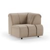 Wave couch: element right high arm, knotted, beige - Image 2