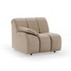 Wave couch: element left low arm, knotted, beige - Image 2