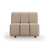 Wave couch: element middle, knotted, beige