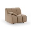 Wave couch: element left low arm, knotted, sand - Image 2