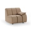 Wave couch: element right low arm, knotted, sand - Image 2