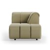 Wave couch: element right divan, knotted, sage