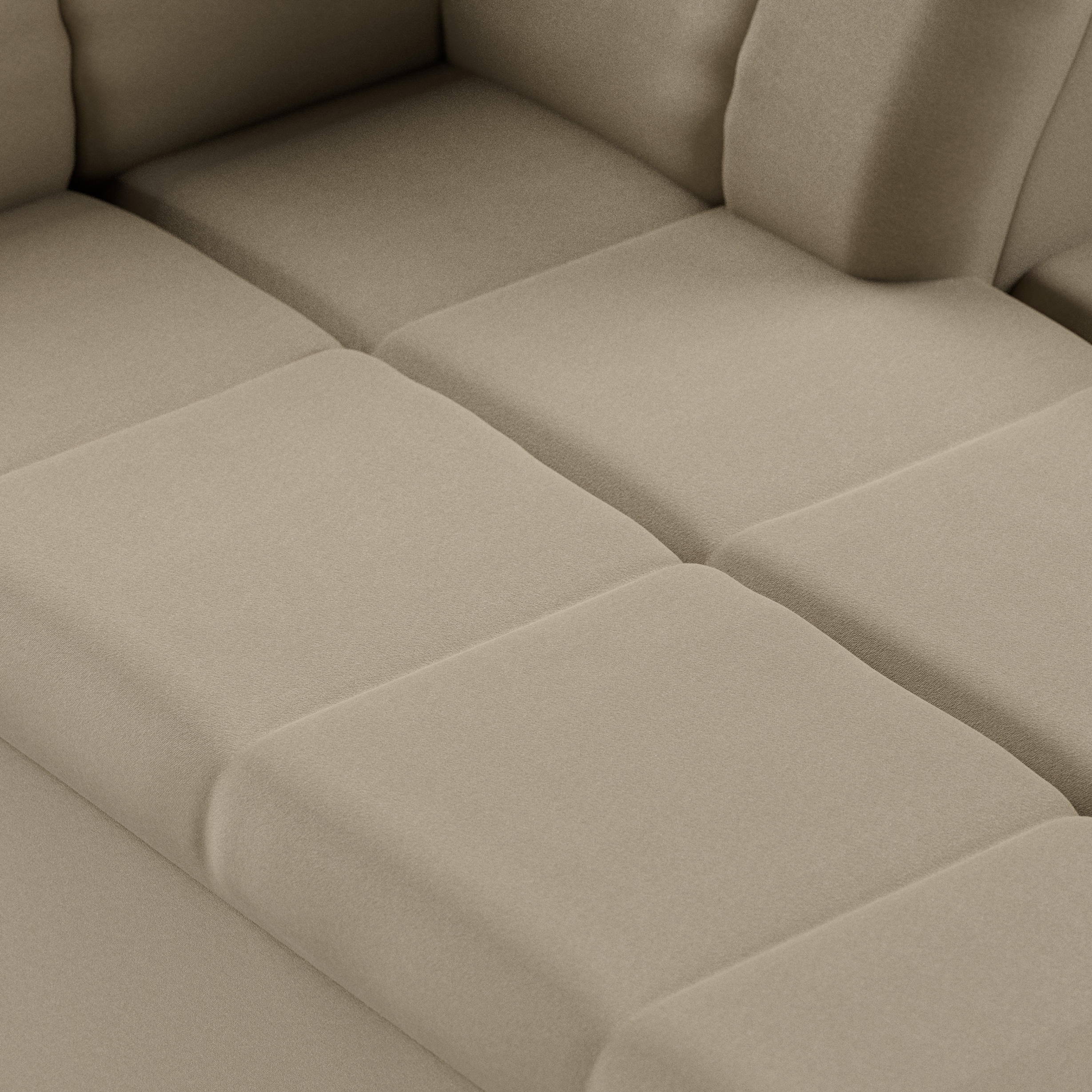 Wave couch: element right divan, deco, pebble - Image 3