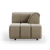 Wave couch: element right divan, deco, pebble