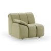 Wave couch: element left low arm, deco, sage - Image 2