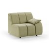 Wave couch: element right low arm, deco, sage - Image 2