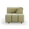 Wave couch: element right divan, deco, sage