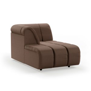 Alternative view of Wave couch: element left divan, whisper, quicksand