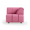 Wave couch: element right high arm, cotton, candy