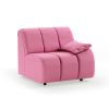Wave couch: element right low arm, cotton, candy - Image 2