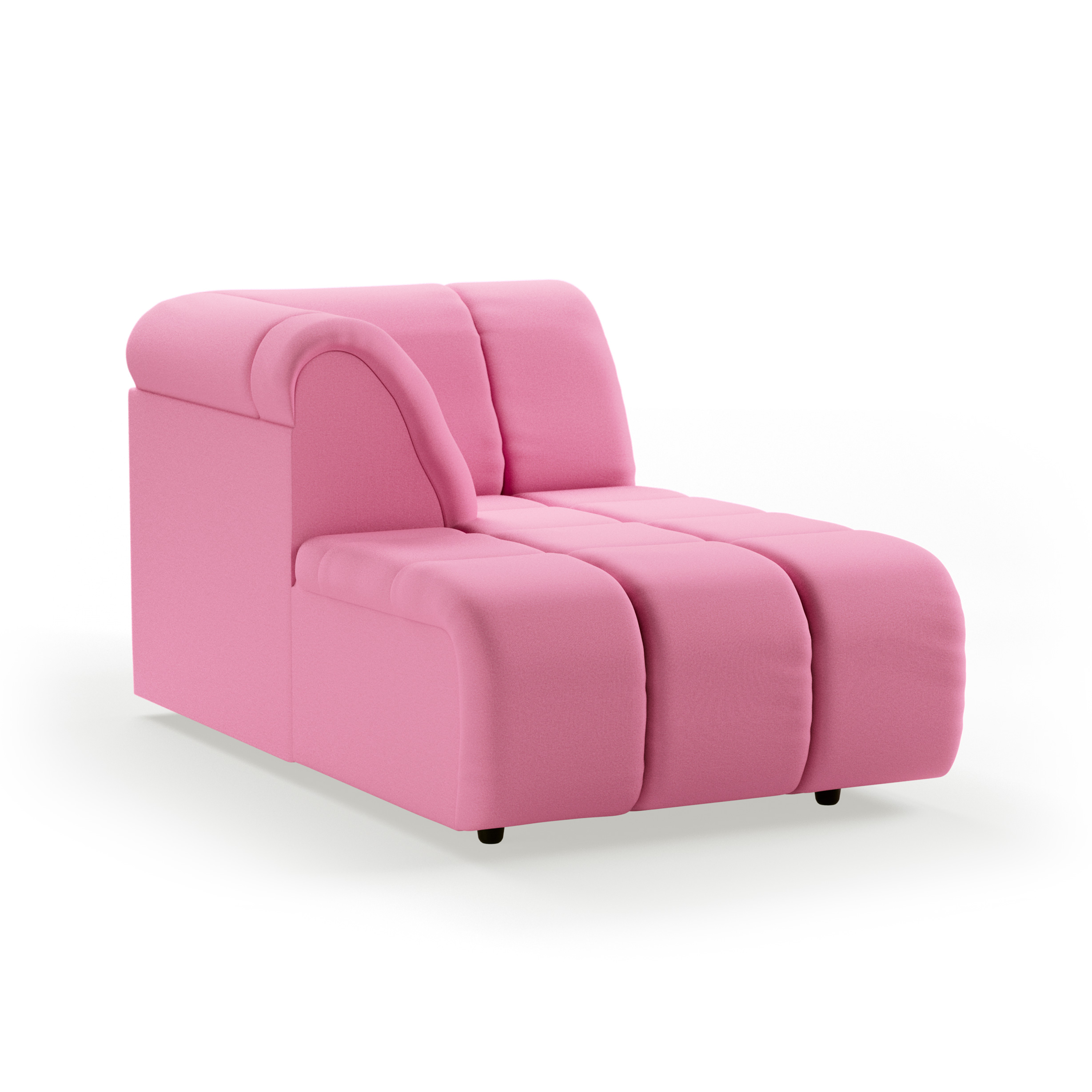 Wave couch: element left divan, cotton, candy - Image 2