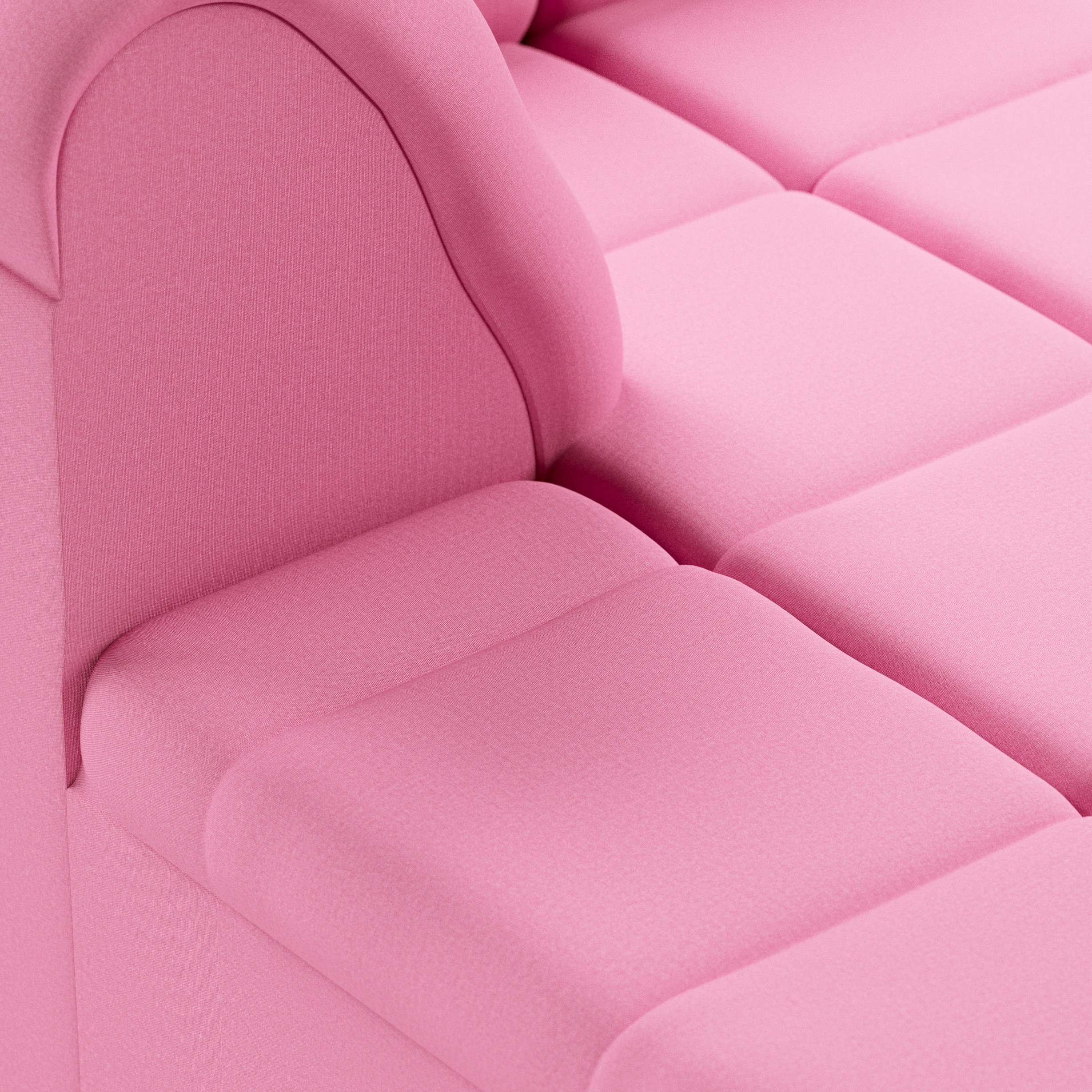 Wave couch: element left divan, cotton, candy - Image 3