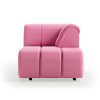 Wave couch: element right divan, cotton, candy