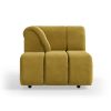 Wave couch: element left divan, royal velvet, thai curry