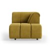 Wave couch: element right divan, royal velvet, thai curry