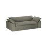 Nomad couch cover: 244cm, linen, army green - Image 2