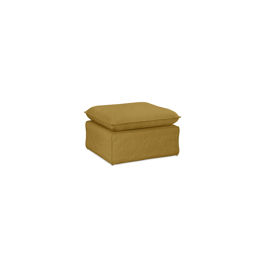 Nomad couch cover: hocker, linen, burnt ochre - Image 2