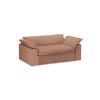 Nomad couch cover: 204cm, linen, dusty rose - Image 2