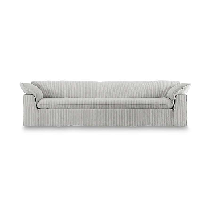 Nomad couch cover: 305cm, corduroy rib, cream - Image 2