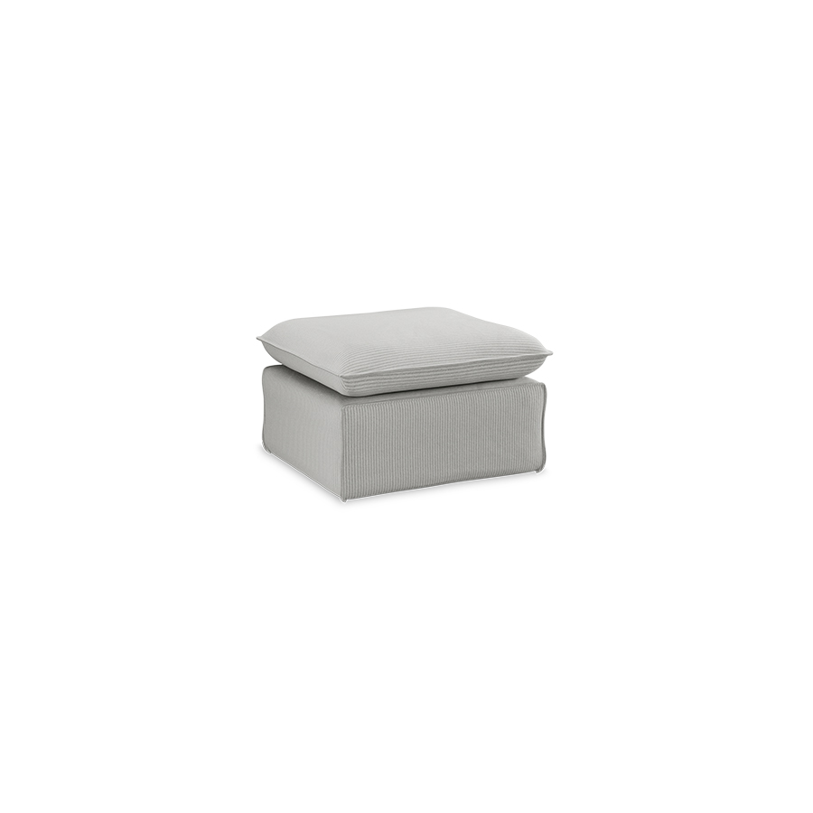 Nomad couch cover: hocker, corduroy rib, cream - Image 3