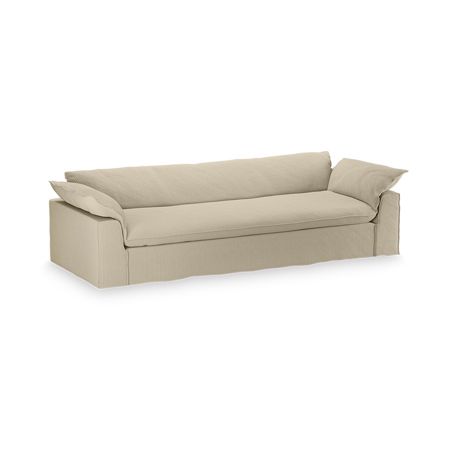 Nomad couch cover: 305cm, corduroy rib, hay - Image 3