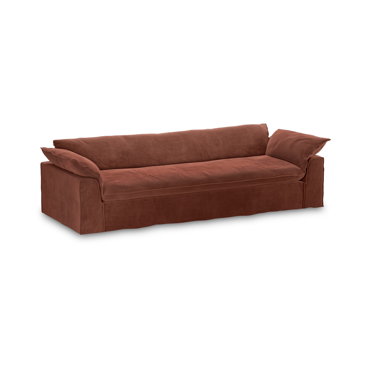 Nomad couch cover: 305cm, royal velvet, magnolia - Image 3