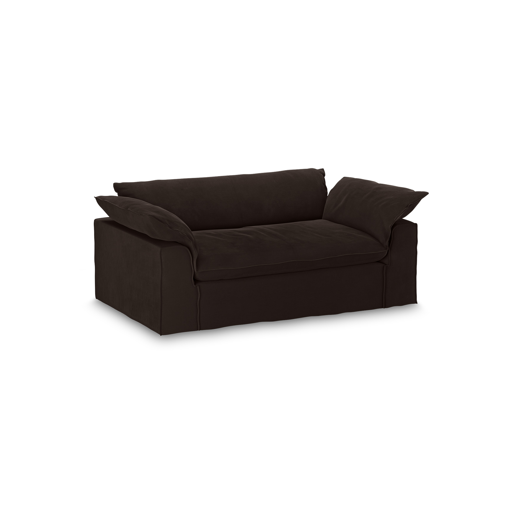 Nomad couch cover: 204cm, royal velvet, espresso - Image 3