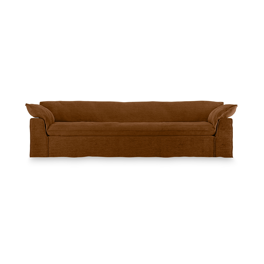 Nomad couch cover: 305cm, royal velvet, caramel - Image 2