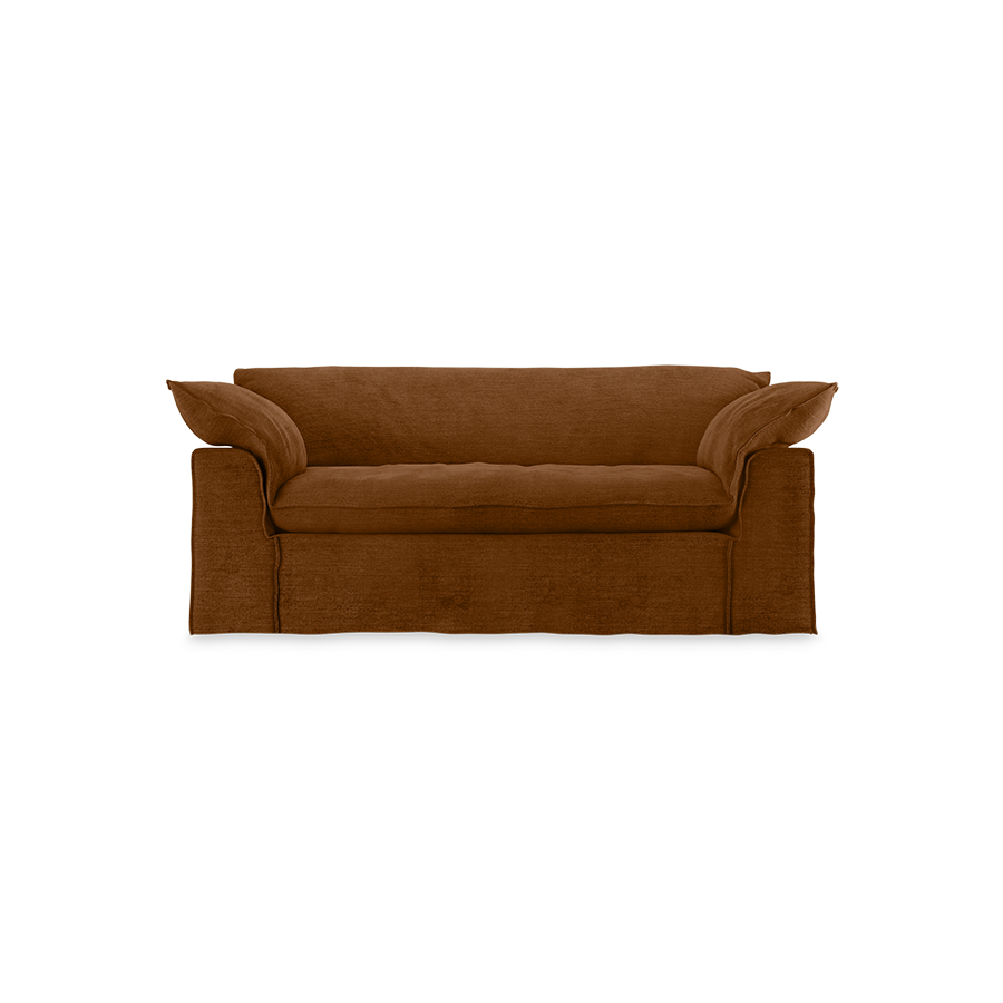 Nomad couch cover: 204cm, royal velvet, caramel - Image 2