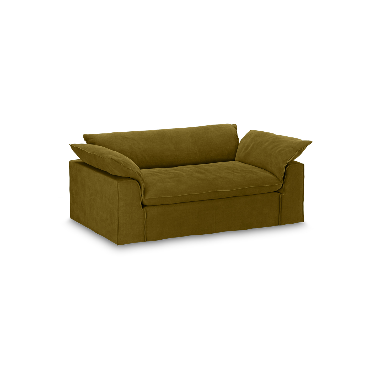 Nomad couch cover: 204cm, royal velvet, olive - Image 3