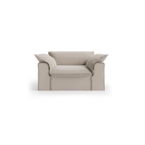 Alternative view of Nomad couch cover: loveseat, cosy, beige