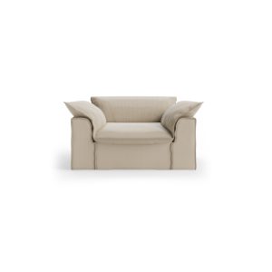 Alternative view of Nomad couch cover: loveseat, corduroy rib, hay