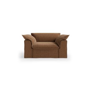 Alternative view of Nomad couch cover: loveseat, corduroy velvet, aged gold